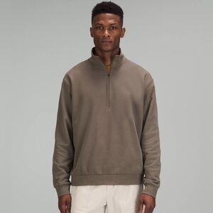 New Lululemon men's french terry oversized half zip Nomad